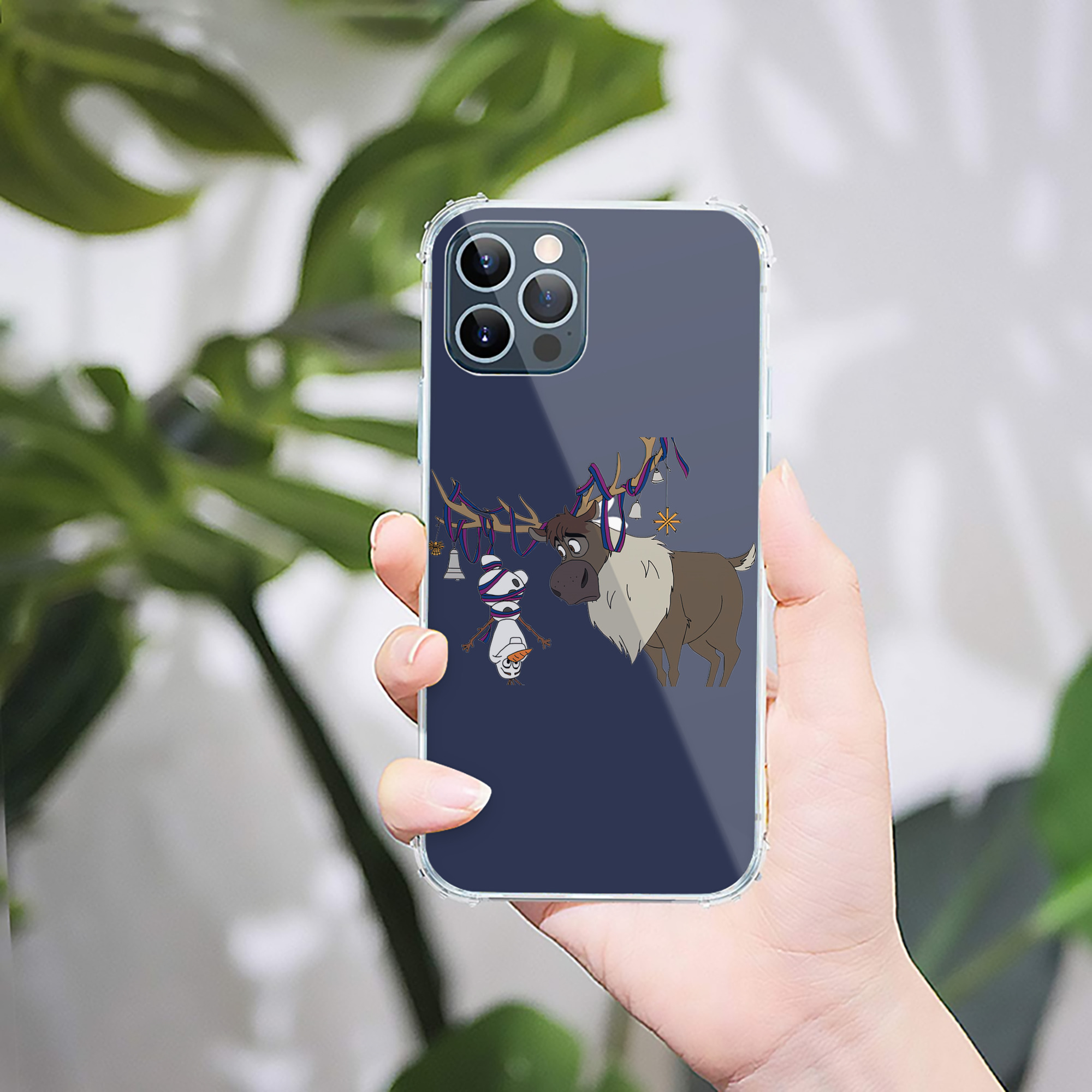 （画像用） アナと雪の女王 アンナ エルサ Frozen Anna Elsa 【iPhone 12シリーズ対応】透明スマホケース（クリアソフトケース）